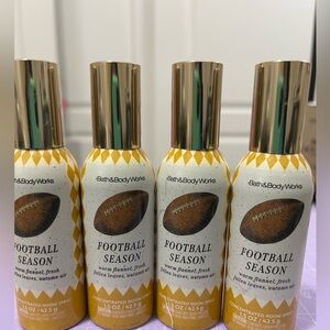 Bath & Body Works FOOTBALL SEASON CONCENTRATED ROOM SPRAY X 4 NEW!